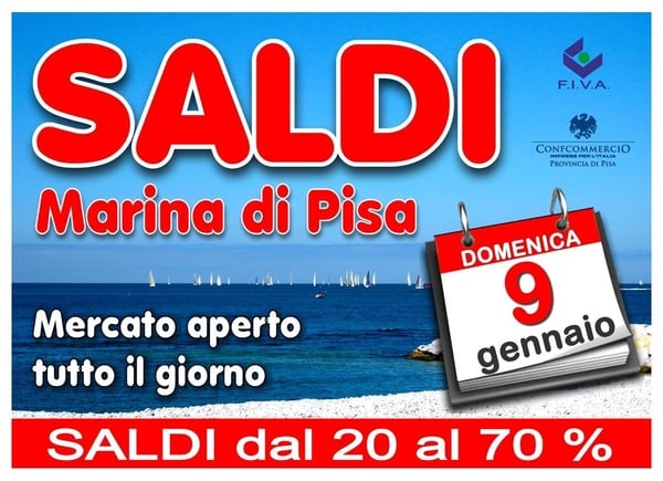Mercato Marina di Pisa 9 gennaio