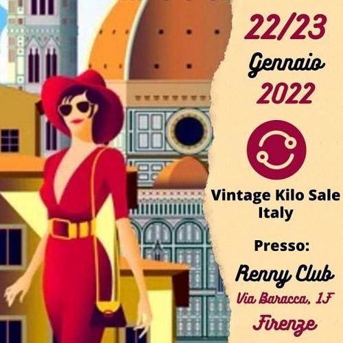 Vintage Kilo Sale Italy Firenze 2022