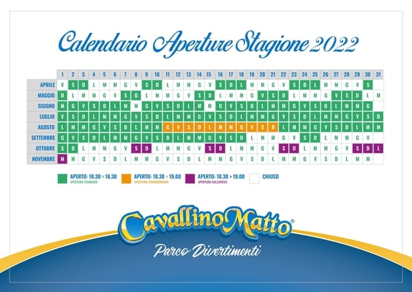 Calendario Cavallino Matto 2022
