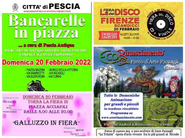 Eventi Toscana Weekend 18 19 20 Febbraio 2022