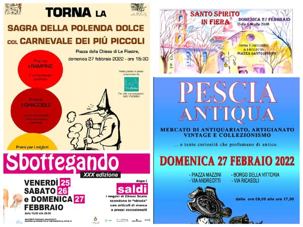 Eventi Toscana Weekend 25 26 27 Febbraio 2022
