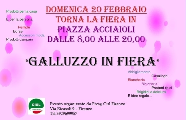 Galluzzo in Fiera Firenze Febbraio 2022