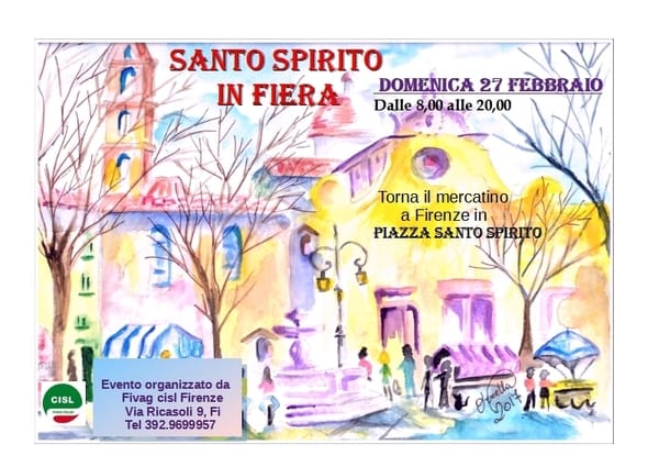 Santo Spirito in Fiera Firenze Febbraio 2022