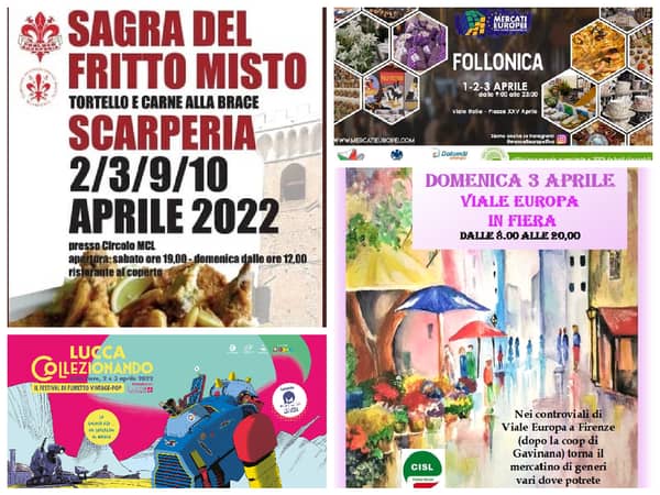 Eventi Toscana Weekend 1 2 3 Aprile 2022