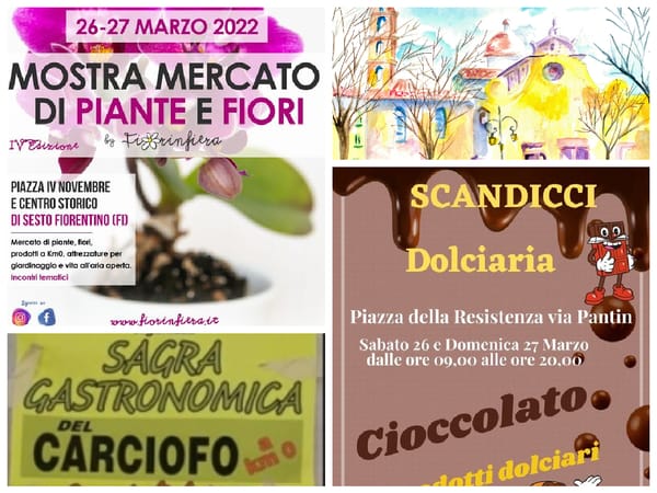Eventi Toscana Weekend 25 26 27 Marzo 2022