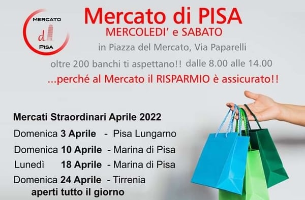 Mercato di Pisa di Aprile 2022