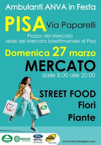 Mercato Pisa Domenica 27 Marzo