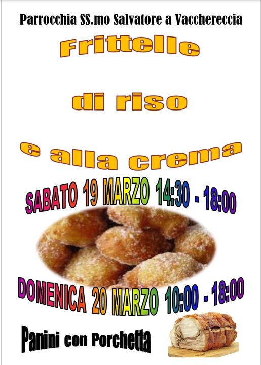 Sagra delle Frittelle Vacchereccia 2022
