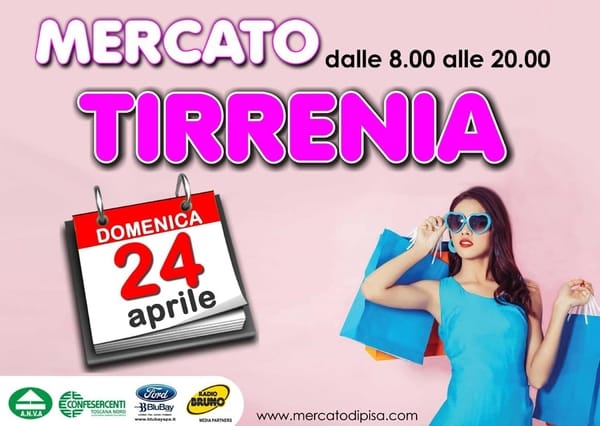 Mercato a Tirrenia 24 Aprile