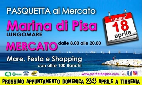 Mercato Marina di Pisa 18 Aprile