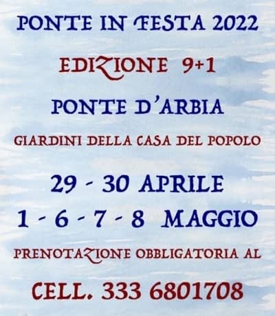 Ponte in Festa Arbia 2022