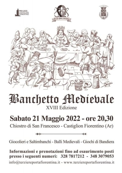 Banchetto Medievale Castiglion Fiorentino 2022