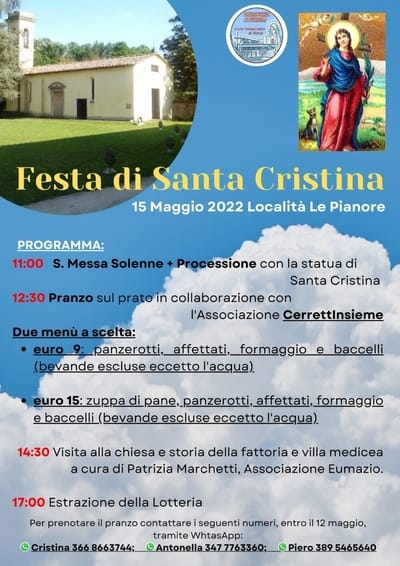 Festa di Santa Cristina Le Pianore 2022