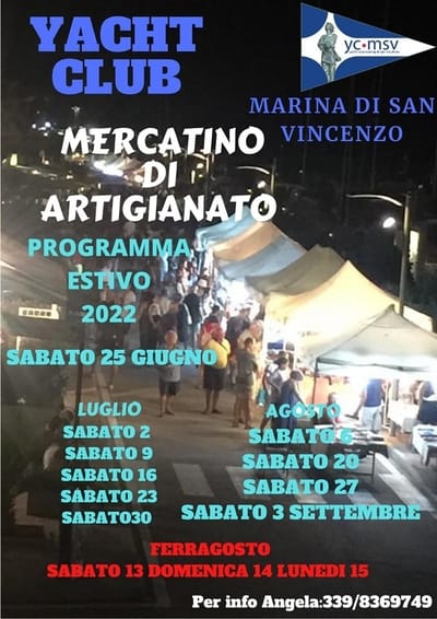 Mercatini Artigianato San Vincenzo Estate 2022