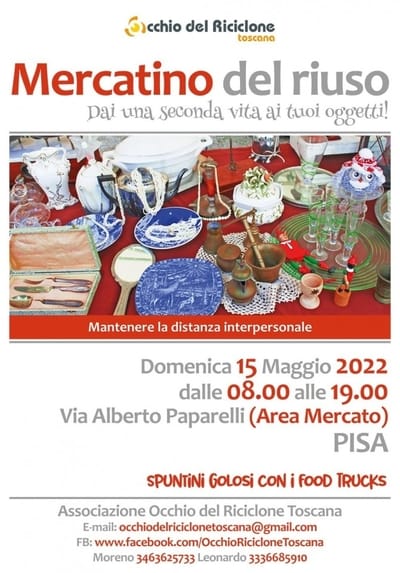 Mercatino del Riuso Pisa Maggio 2022