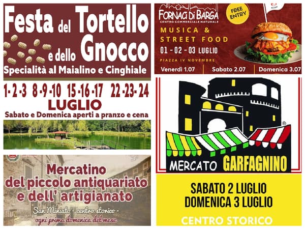 Eventi Toscana Weekend 1 2 3 Luglio 2022