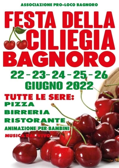 Festa della Ciliegia a Bagnoro 2022