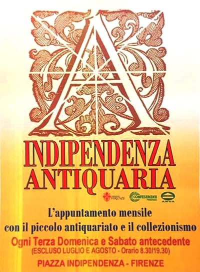 Indipendenza Antiquaria Firenze Giugno 2022