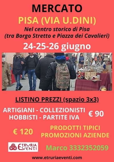 Mercato Pisa Via Dini Giugno 2022