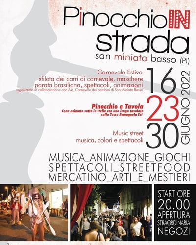 Pinocchio in Strada 2022