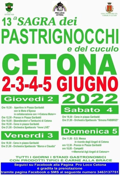 Sagra Pastrignocchi Cuculo Cetona 2022