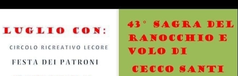 Sagre Ranocchio Toscana