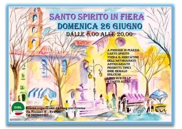 Santo Spirito in Fiera Firenze Giugno 2022