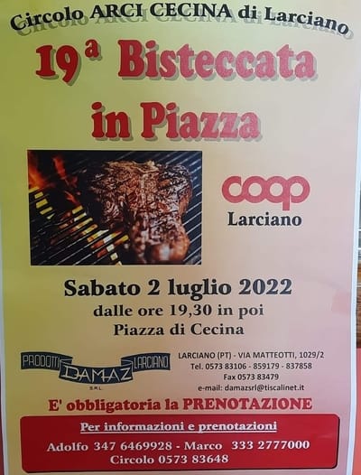 Bisteccata in Piazza Cecina di Larciano 2022