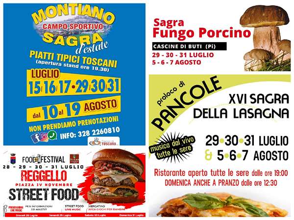 Eventi Toscana Weekend 29 30 31 Luglio 2022