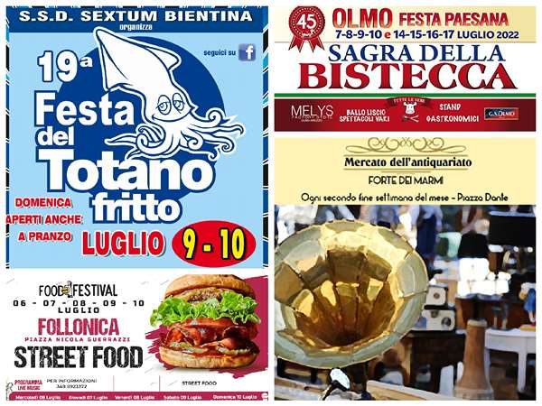 Eventi Toscana Weekend 8 9 10 Luglio 2022