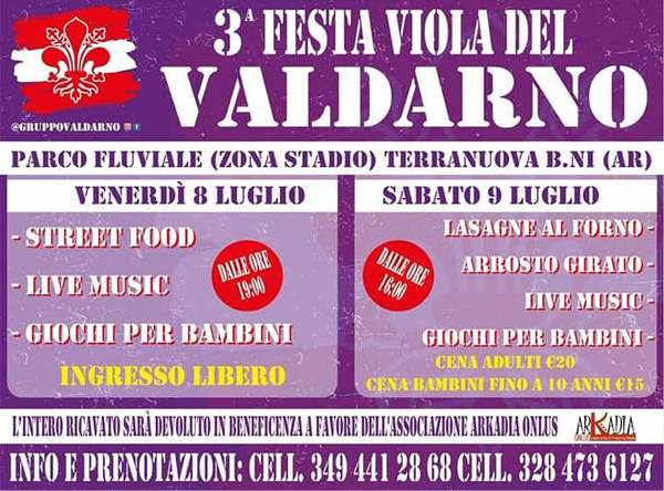 Festa Viola del Valdarno Terranuova Bracciolini 2022