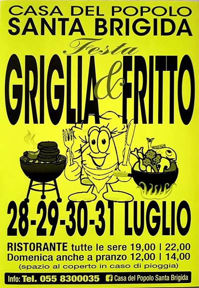 Griglia Fritto Santa Brigida 2022