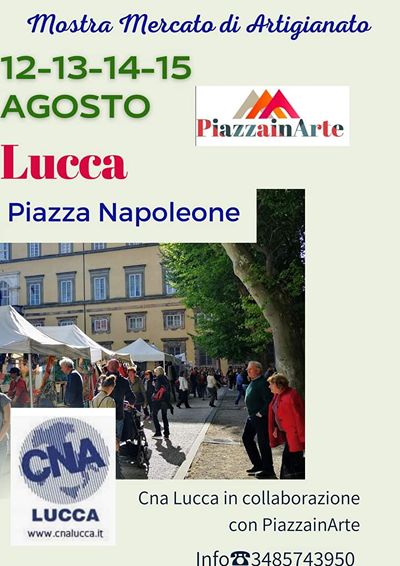 Mercato Artigianato Lucca Agosto 2022