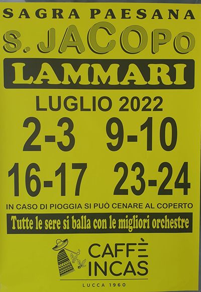 Sagra Paesana San Jacopo Lammari 2022  