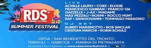 RDS Summer Festival 2022 a Marina di Pietrasanta 9-10 2 11 settembre 2022