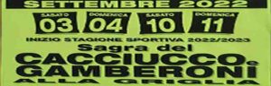 Sagra del Cacciucco e Gamberoni alla Griglia a Rufina 2022 dal 3 allì11 settembre 2022