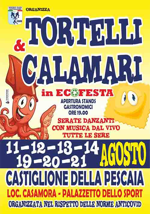 Tortelli e Calamari in Ecofesta a Castiglione della Pescaia 2022 - dal 11 al 21 agosto 2022