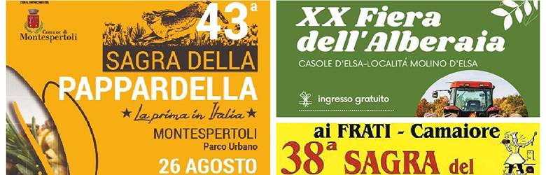 Cosa fare in Toscana 26 27 28 Agosto 2022