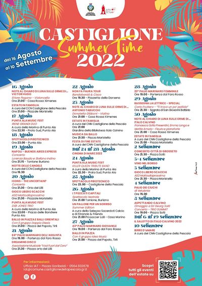 Eventi Castiglione della Pescaia Settembre 2022