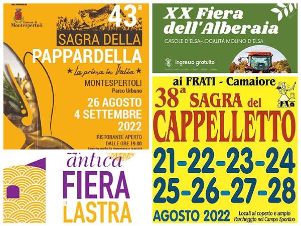 Eventi Toscana Weekend 26 27 28 Agosto 2022