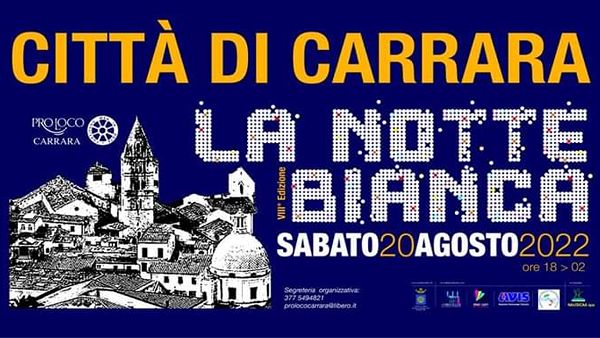 Notte Bianca Carrara 2022