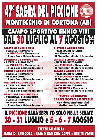 Sagra del Piccione Cortona 2022 