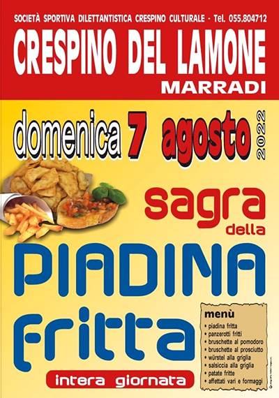 Sagra della Piadina Fritta Crespino 2022