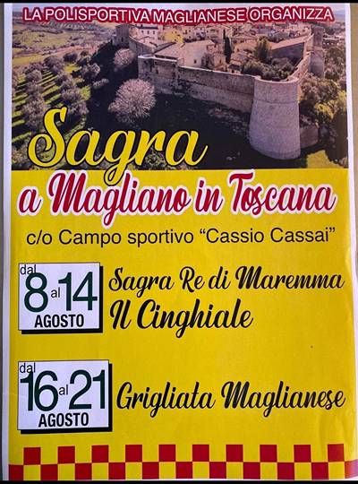 Sagra Magliano in Toscana Agosto 2022