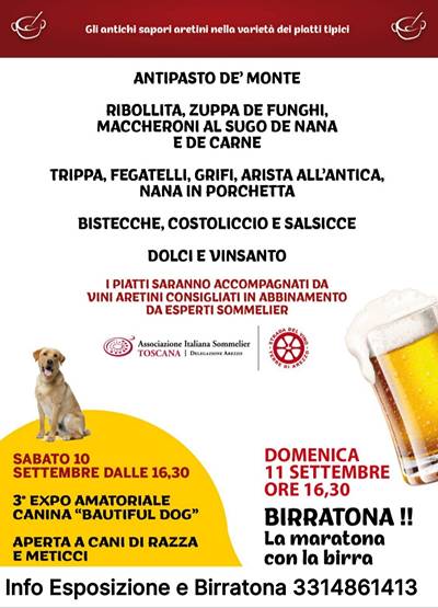 Sagre ad Arezzo Settembre 2022