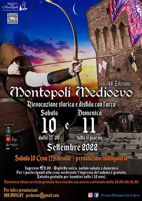 Manifesto Montopoli Medioevo 2022 10 e 11 Settembre