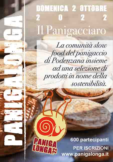 Manifesto Panigalonga a Podenzana domenica 2 ottobre 2022 - Provincia Massa Carrara