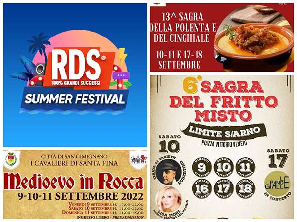 Eventi Toscana Weekend 9 10 11 settembre 2022