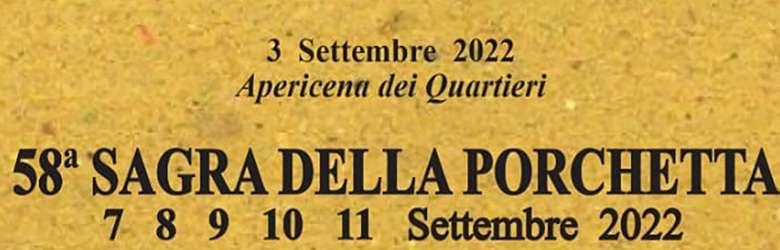 Sagre Toscane Domenica 11 Settembre 2022