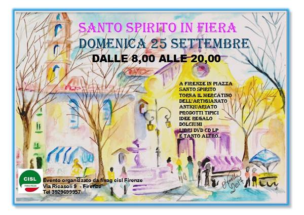 Santo Spirito in Fiera Firenze Settembre 2022